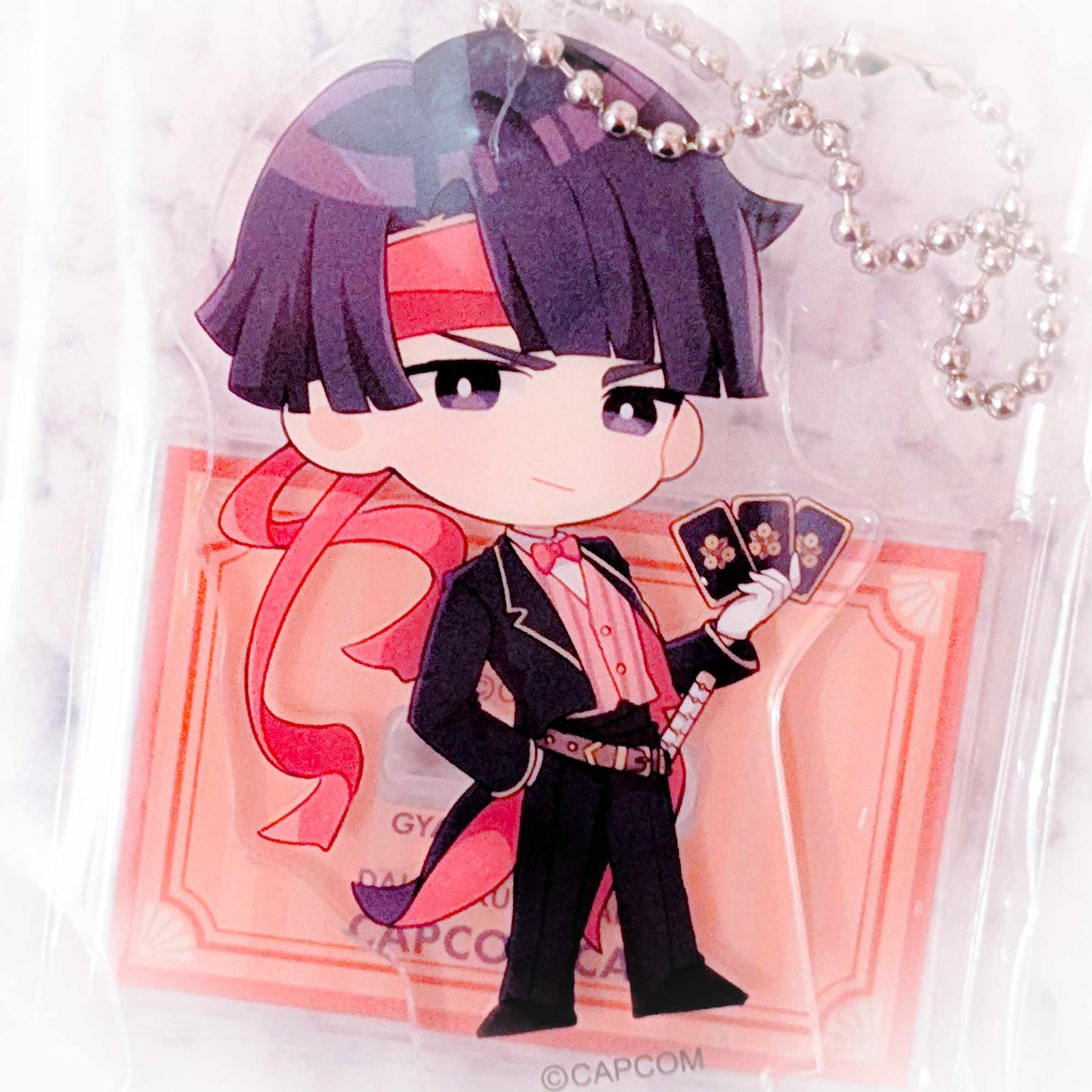 Kazuma Asogi - Ace Attorney Capcom Cafe Magician Acrylic Keychain Stand