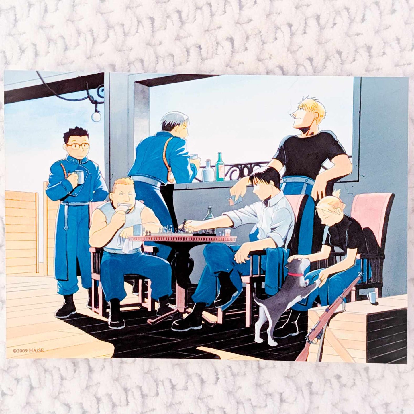 Roy Mustang & Riza Hawkeye - Fullmetal Alchemist Brotherhood Manga Art Photo Card