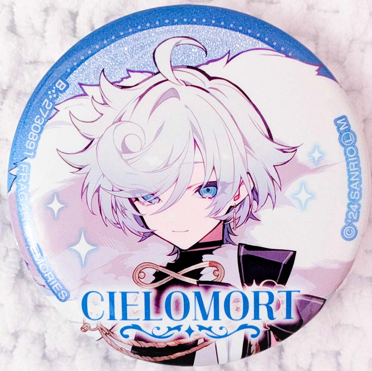 Cielomort - Fragaria Memories Sanrio Glitter Pin Badge Button