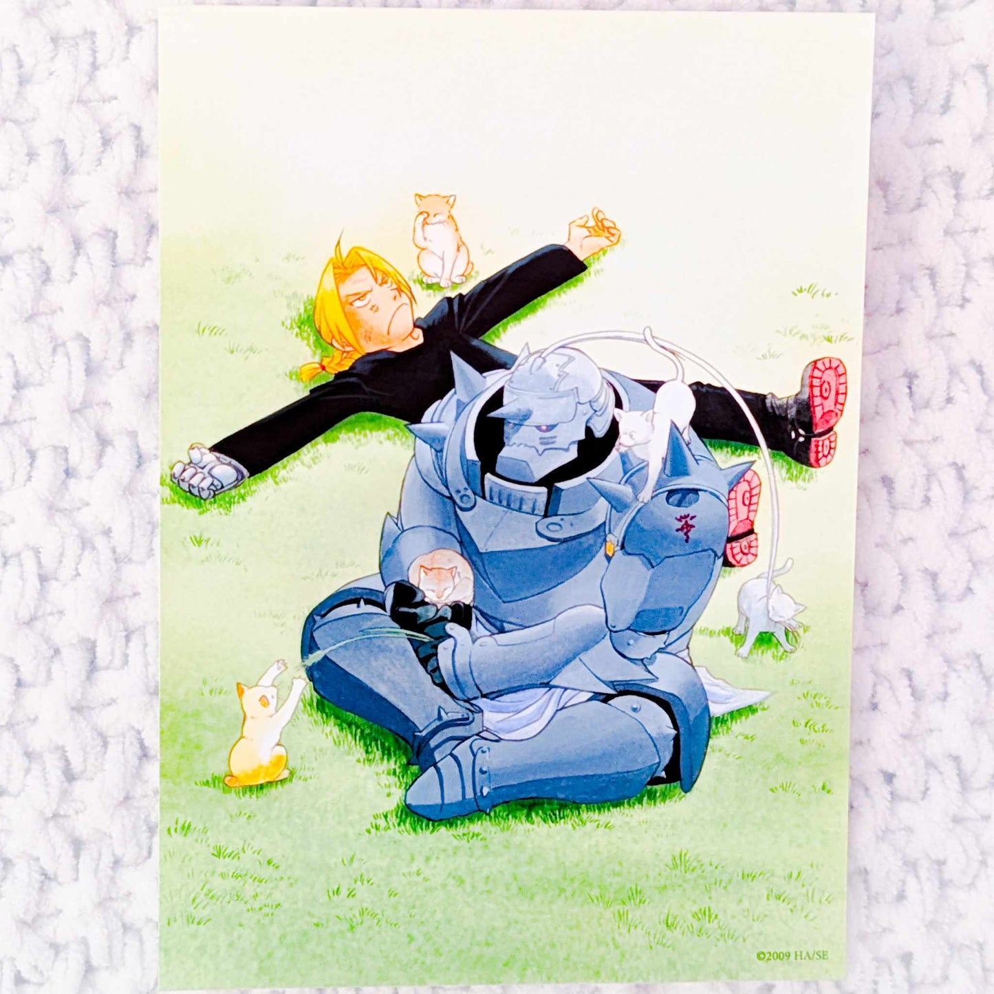 Edward & Alphonse Elric - Fullmetal Alchemist Brotherhood Manga Art Photo Card