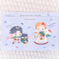 Levi Ackerman Erwin Smith Badtz Maru Hello Kitty - Attack on Titan x Sanrio Collab Art Postcard