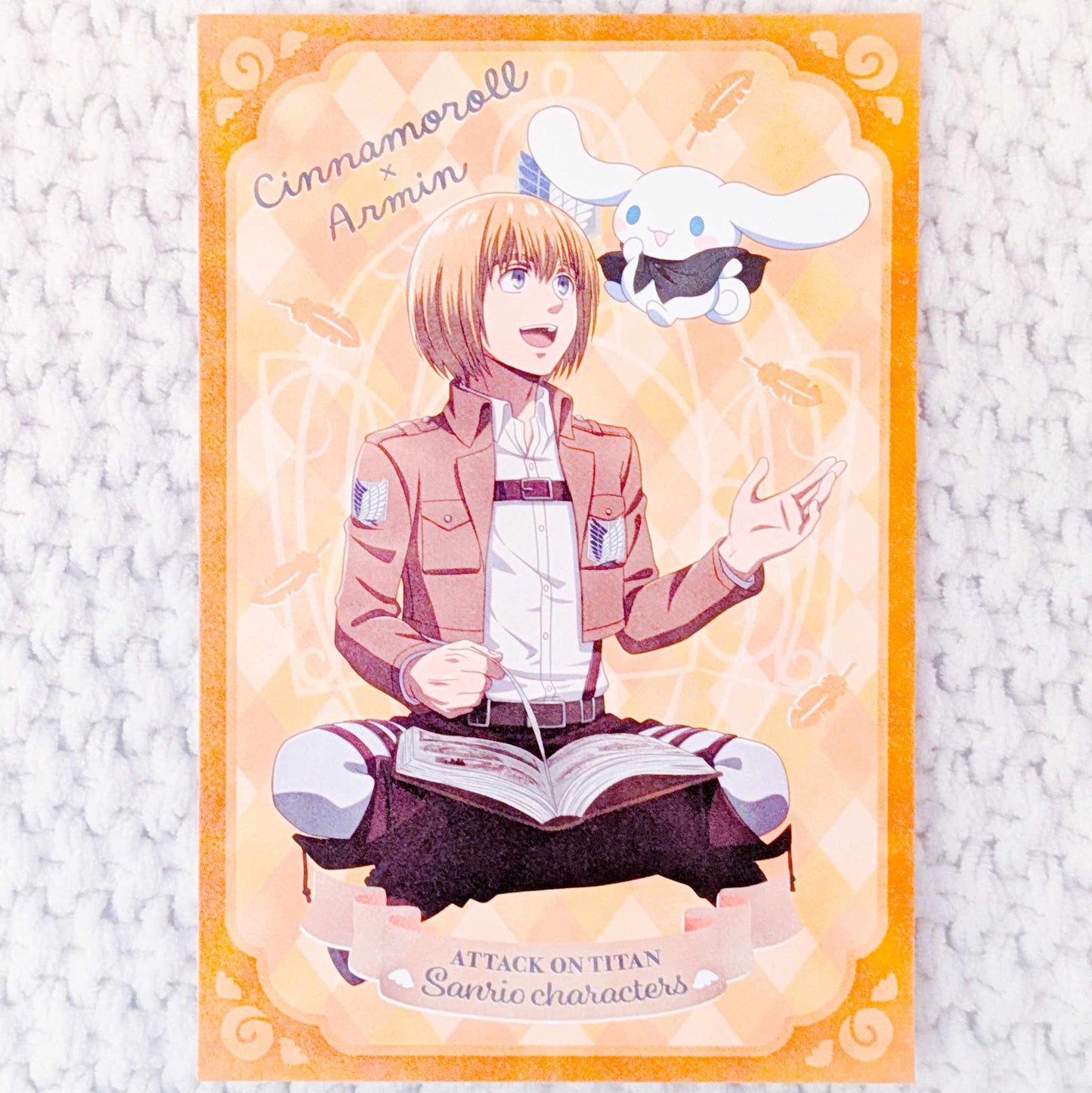 Armin Arlert & Cinnamoroll - Attack on Titan x Sanrio Collab Art Postcard