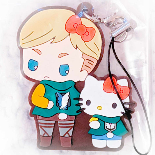 Erwin Smith & Hello Kitty - Attack on Titan x Sanrio Collab Rubber Strap