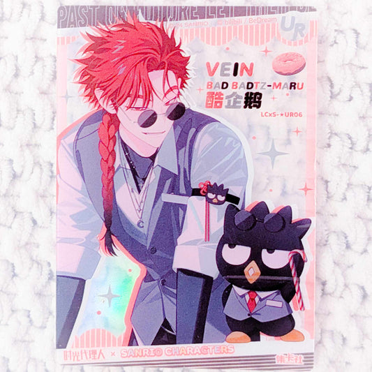 Vein & Badtz Maru - Link Click x Sanrio Collaboration Donghua UR Clear Trading Card