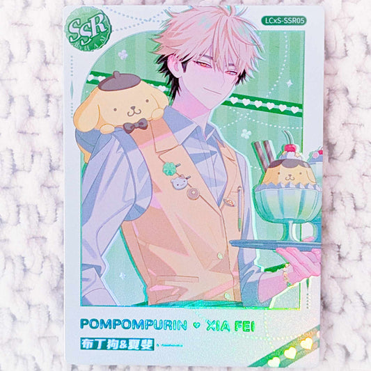 Xia Fey & Pompompurin - Link Click x Sanrio Collaboration Donghua SSR Trading Card