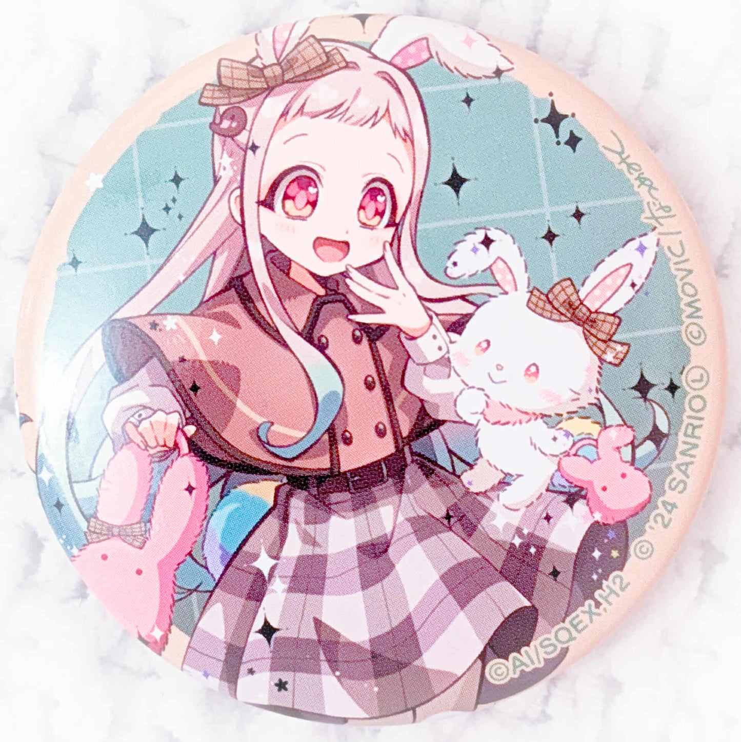 Nene Yashiro x Wish Me Mell - Toilet Bound Hanako-kun Sanrio Collab Pin Badge Button