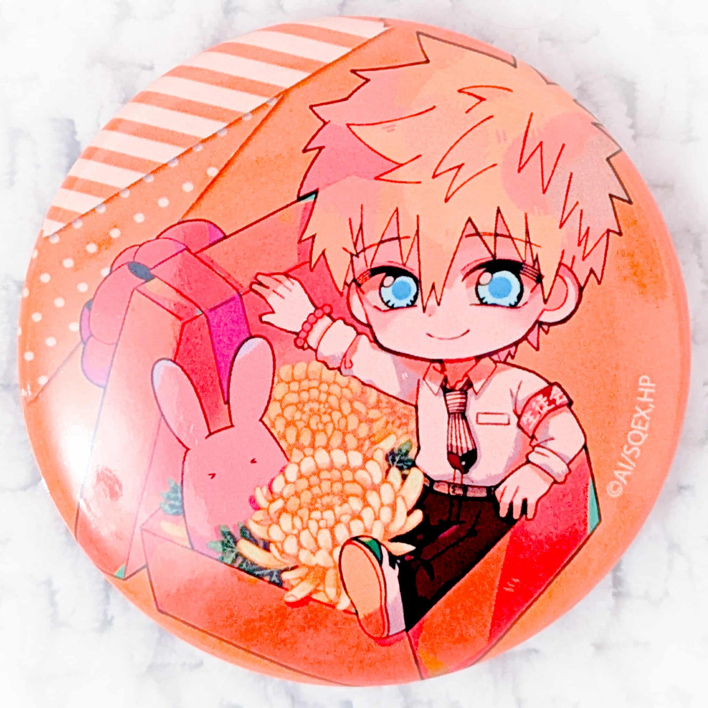 Teru Minamoto - Toilet Bound Hanako Kun Flower Box Pin Badge Button