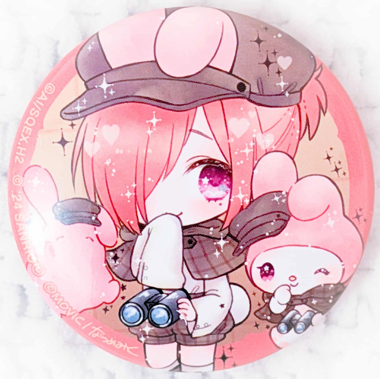 Mitsuba Sosuke x My Melody - Toilet Bound Hanako-kun Sanrio Collab Pin Badge Button