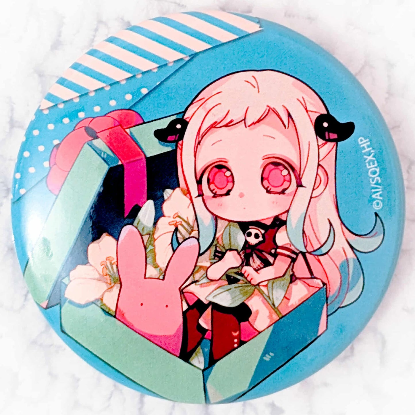 Nene Yashiro - Toilet Bound Hanako Kun Flower Box Pin Badge Button