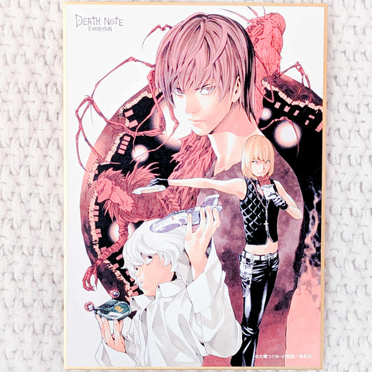 Light Yagami & Mello Near - Death Note Exhibition Manga Art Shikishi Board