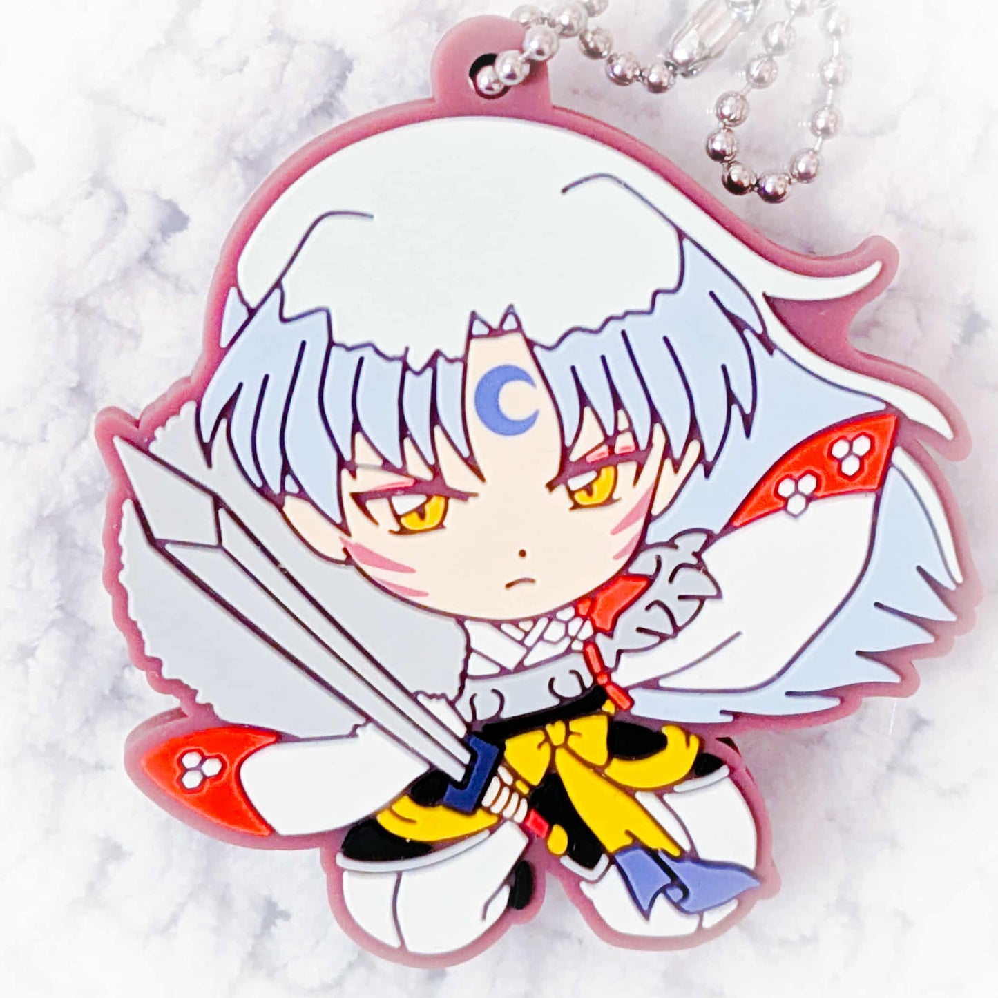 Sesshomaru - Inuyasha Anime Chibi Mascot Rubber Keychain