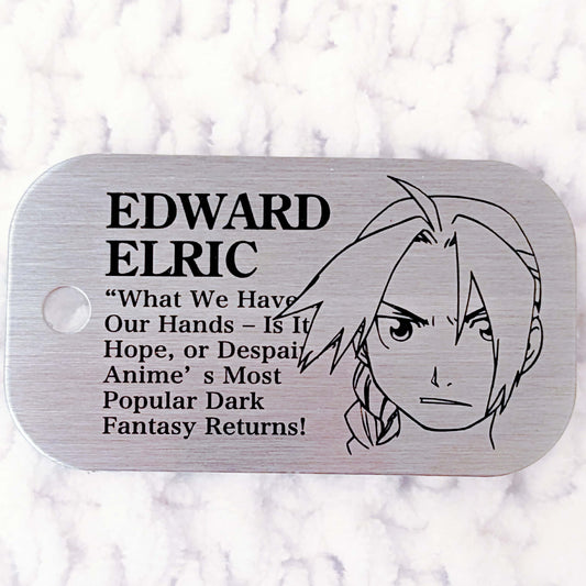 Edward Elric - Fullmetal Alchemist Anime Promotional Dog Tag