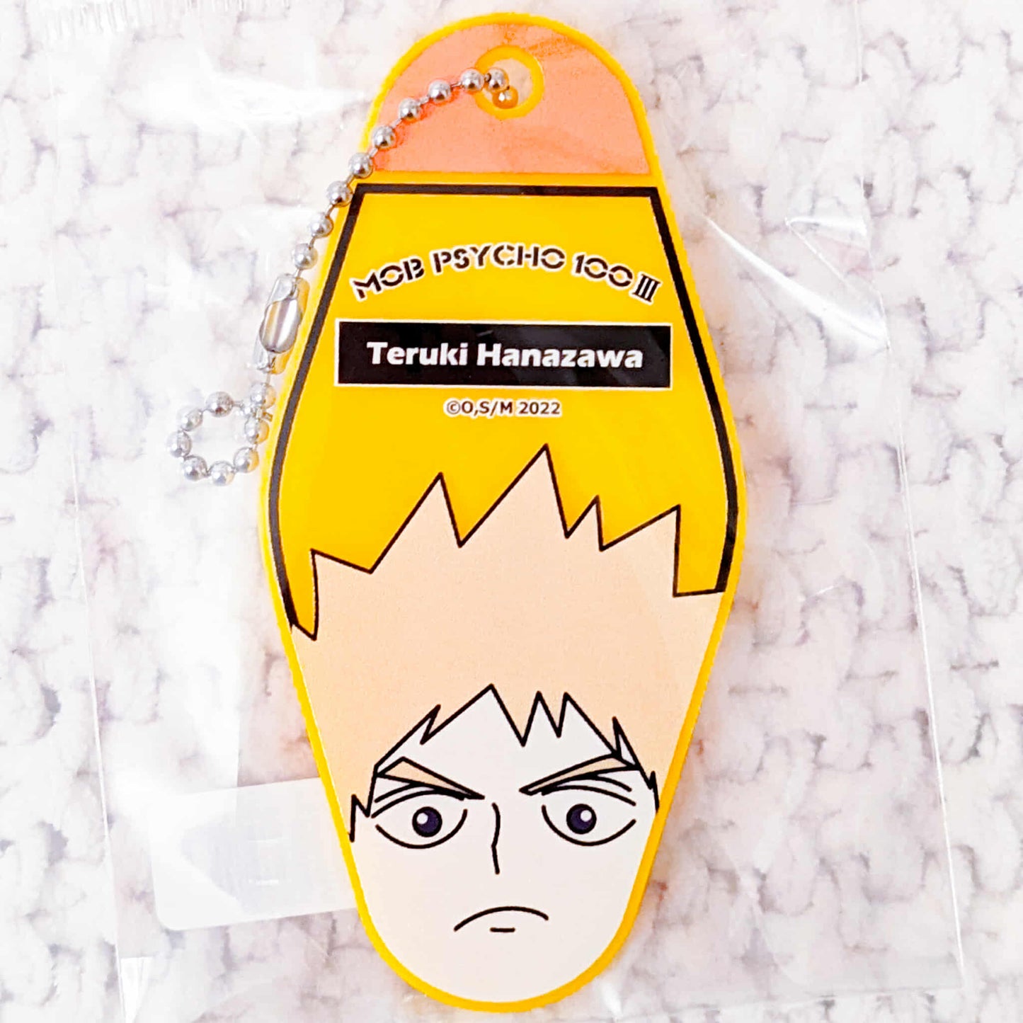 Teruki Hanazawa - Mob Psycho 100 Motel Key Shaped Acrylic Keychain