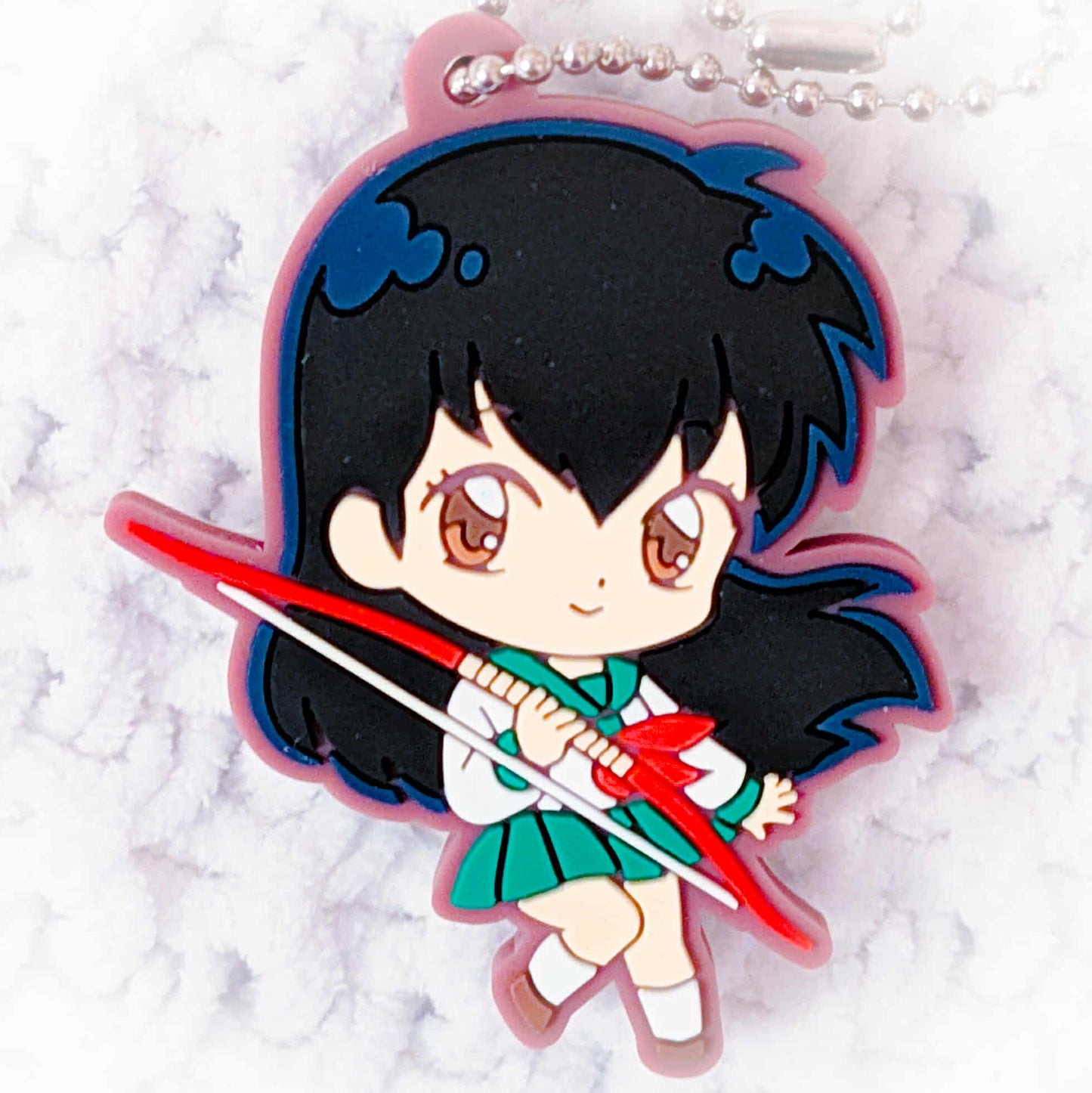 Kagome Higurashi - Inuyasha Anime Chibi Mascot Rubber Keychain