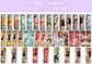 Haikyuu!! Anime Trading Collectors Mystery Long Sticker Pack Series 2