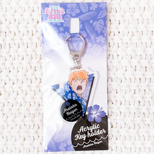 Reigen Arataka - Mob Psycho 100 Anime Aloha Summer Acrylic Keychain