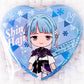 Hajime Shino - Ensemble Stars! Ra*bits Anime Chibi Heart Shaped Pin Badge Button