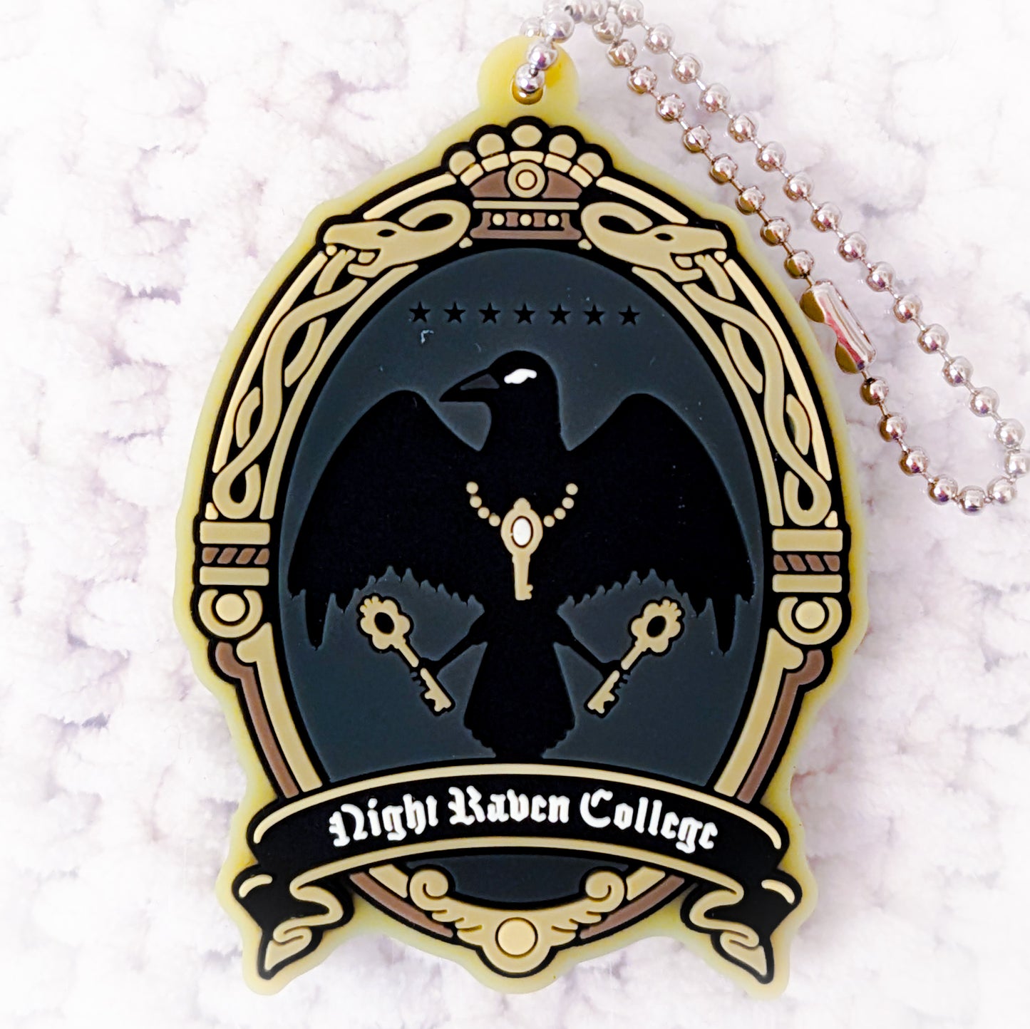 Night Raven College - Disney Twisted Wonderland Dormitory Rubber Keychain