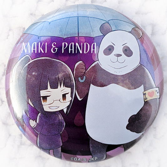 Maki Zenin & Panda - Jujutsu Kaisen Anime Rainy Day Kasakko Pin Badge Button