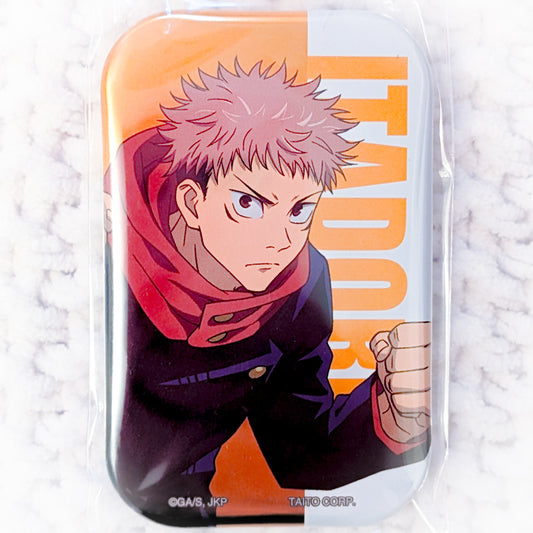 Yuji Itadori - Jujutsu Kaisen Anime Square Pin Badge Button