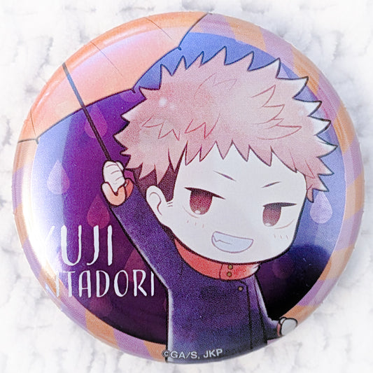 Yuji Itadori - Jujutsu Kaisen Anime Rainy Day Kasakko Pin Badge Button