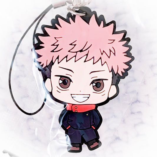 Yuji Itadori - Jujutsu Kaisen Anime Chibi Rubber Keychain Strap