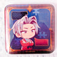 Miles Edgeworth - Ace Attorney Investigations Capcom Square Shaped Pin Badge Button