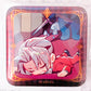 Miles Edgeworth - Ace Attorney Investigations Capcom Square Shaped Pin Badge Button