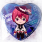 Tsukasa Suou - Ensemble Stars! Knights Anime Chibi Heart Shaped Pin Badge Button