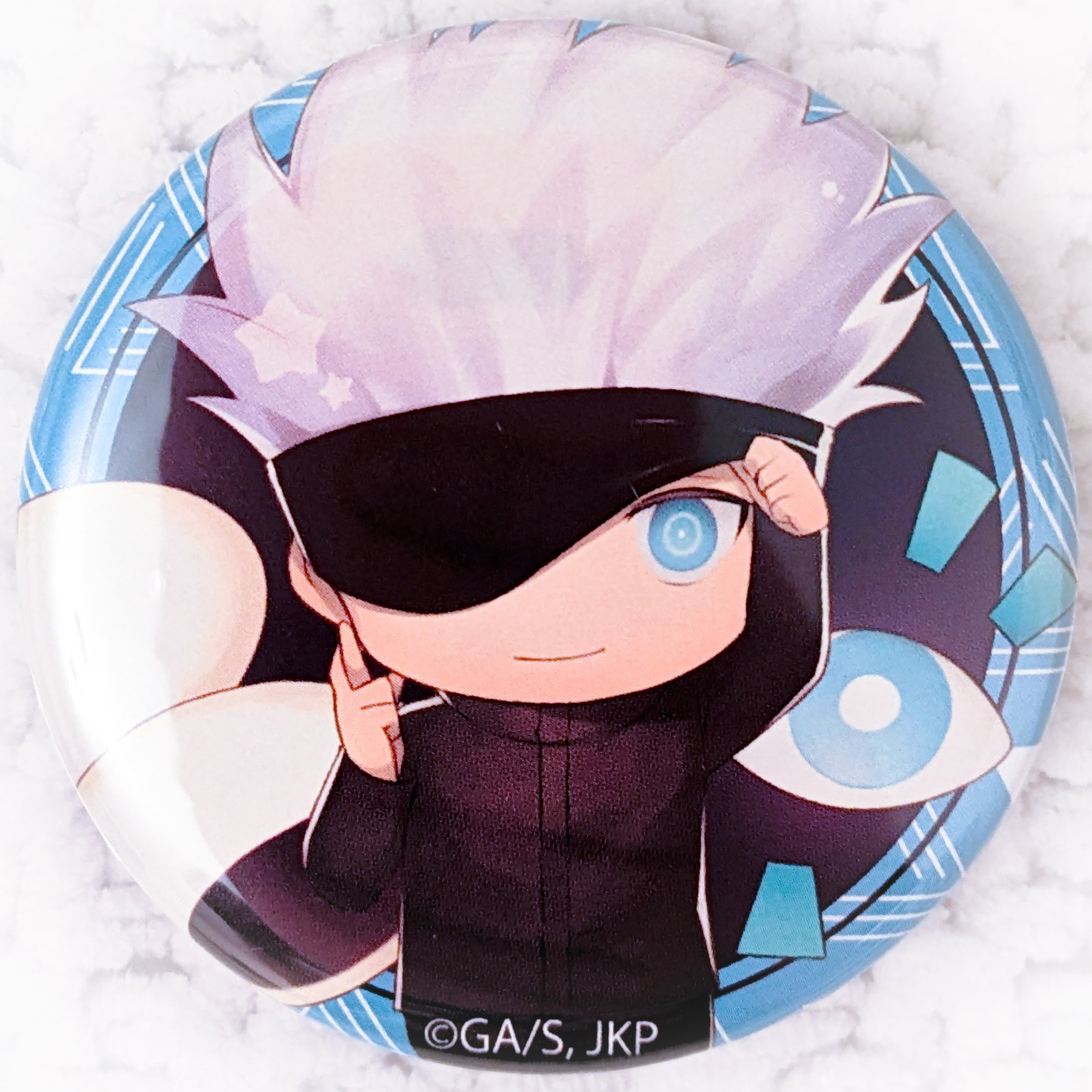 Satoru Gojo - Jujutsu Kaisen Anime CharaToria Pin Badge Button – Miokii ...