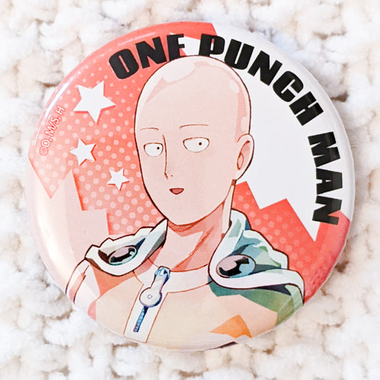 Saitama One Punch Man Can Badge Button - PALE TONE series (Contents Seed)