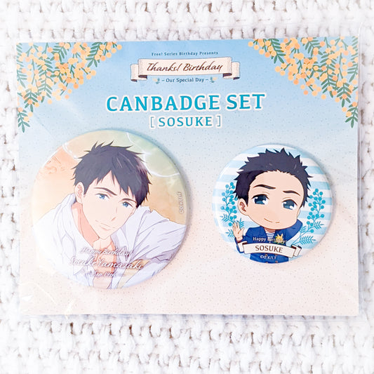 Sosuke Yamazaki Gekijouban Free! the Final Stroke Birthday Badge set