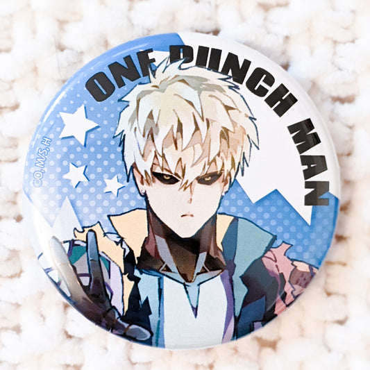 Genos One Punch Man Can Badge Button - PALE TONE series (Contents Seed)