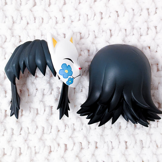 Long Black Hair w/ Mask Nendoroid Figure Piece Good Smile Company