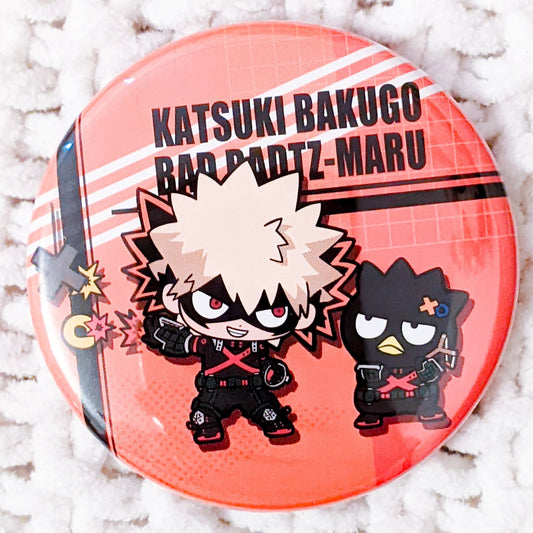 Katsuki Bakugo & Badtz Maru My Hero Academia x Sanrio Anime Pin Badge Button