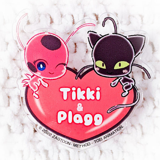 Tikki & Plagg - Miraculous Ladybug Chibi Acrylic Clip Bandai