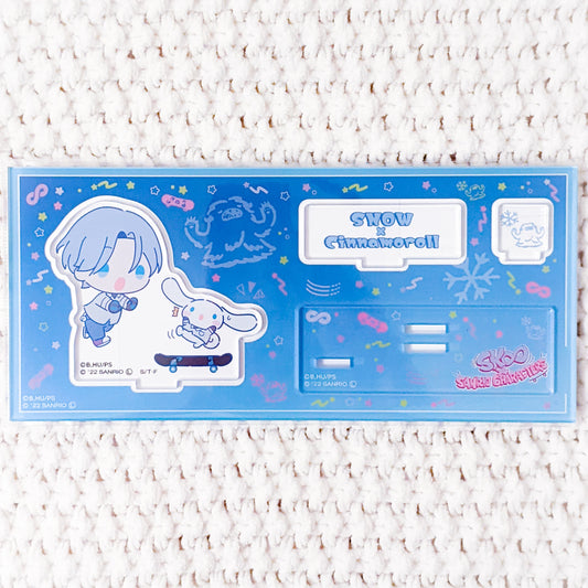 Langa Hasegawa (Snow) & Cinnamoroll SK8 The Infinity x Sanrio Acrylic Figure Stand