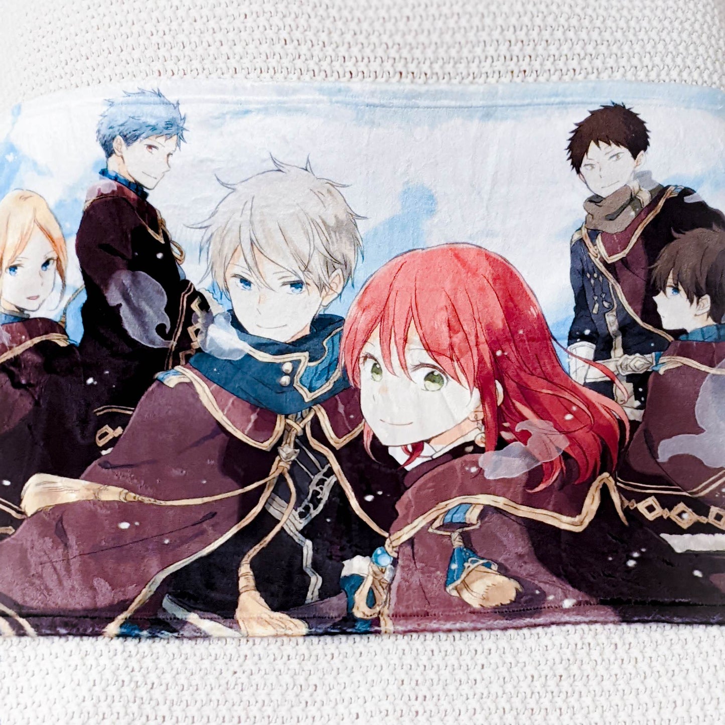 Snow White With The Red Hair Group Anime Mini Decorative Blanket