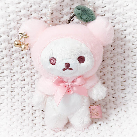 Korilakkuma - Cherry Jewel Rilakkuma Stuffed Bear Plush Keychain San-X