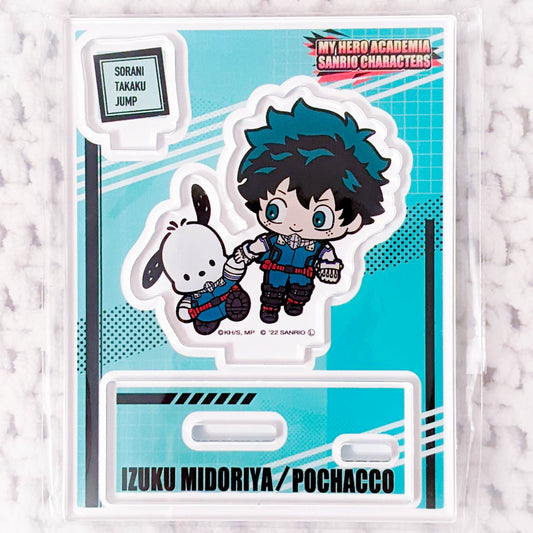 Izuku Midoriya & Pochacco My Hero Academia x Sanrio Anime Acrylic Figure Stand