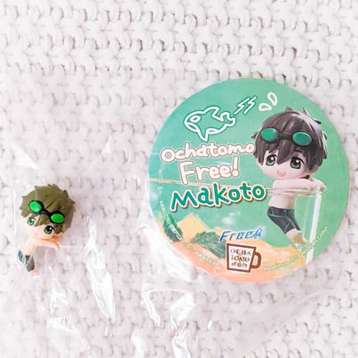 Makoto Tachibana Free! Swim Club Ochatomo Mini Figure Coaster Set