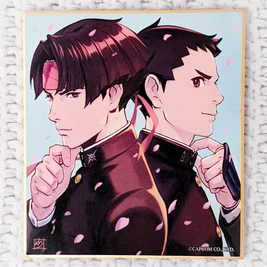 Ryunosuke Naruhodo & Kazuma Asogi The Great Ace Attorney Chronicles Mini Shikishi Art Board