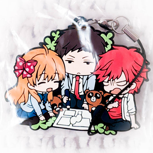 Sakura Chiyo Nozaki Umetarou & Mikoshiba Mikoto - Monthly Girls' Nozaki-kun Rubber Keychain Strap