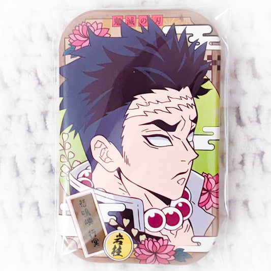 Gyomei Himejima - Demon Slayer Kimetsu no Yaiba Square Pin Badge Button