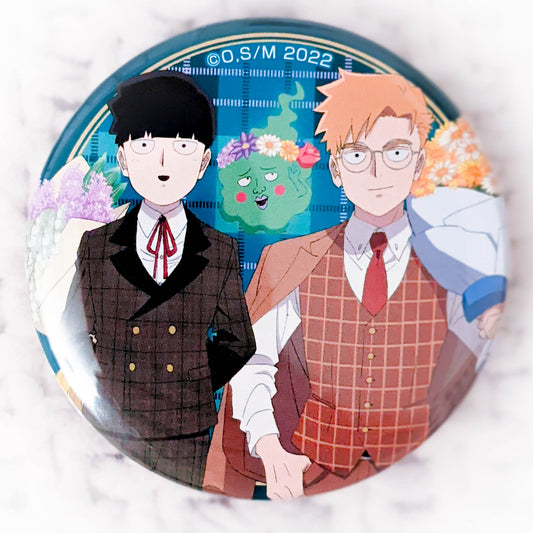 Shigeo Kageyama & Reigen Arataka - Mob Psycho 100 Anime Suit ver. Pin Badge Button