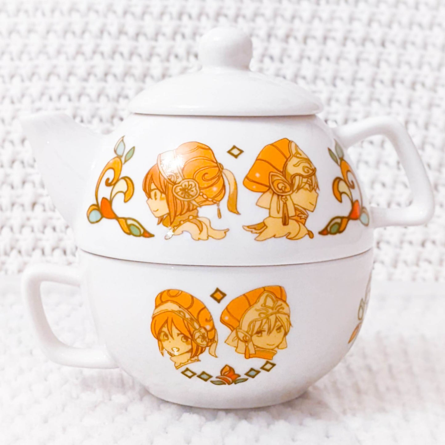 Shirayuki & Zen - Snow White With The Red Hair Manga Stackable Teapot & Cup