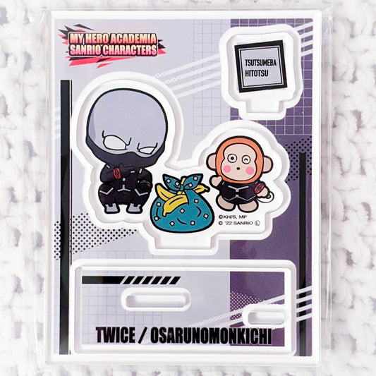 Twice & Monkichi My Hero Academia x Sanrio Anime Acrylic Figure Stand