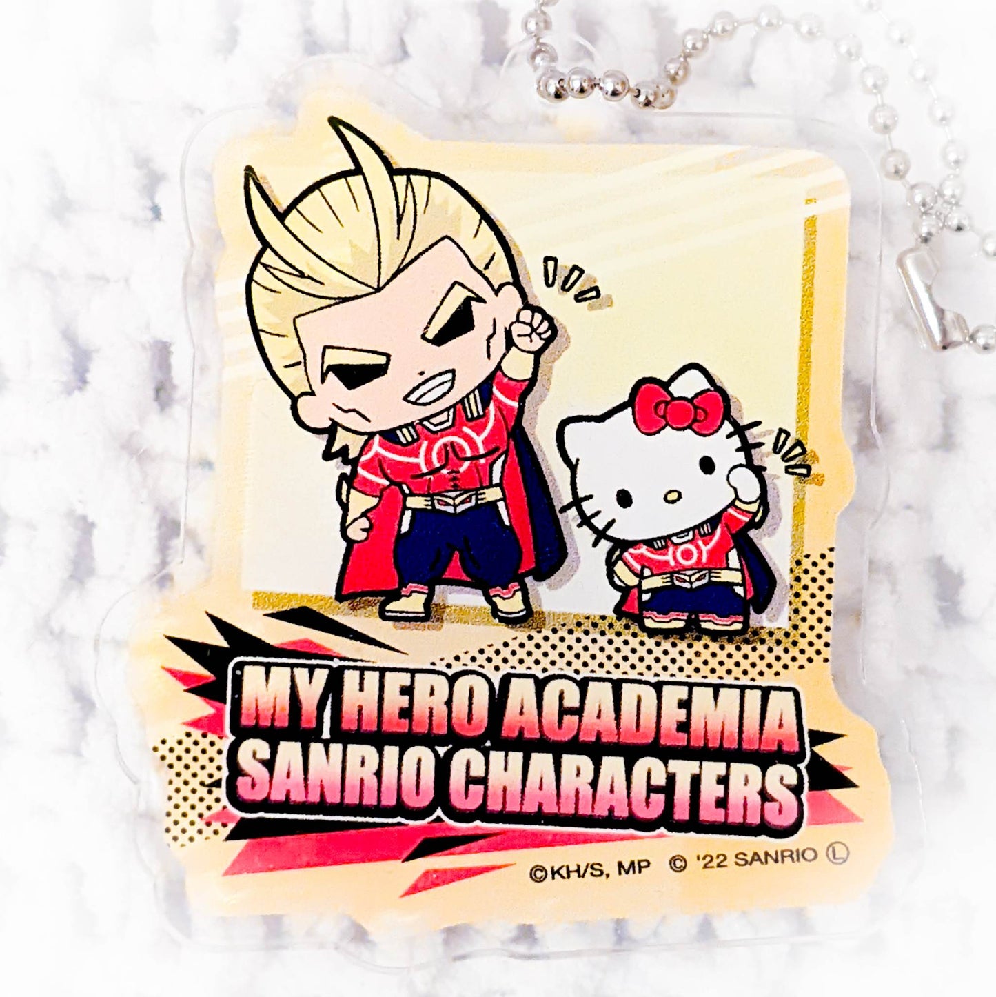 All Might & Hello Kitty - My Hero Academia x Sanrio Anime Acrylic Keychain