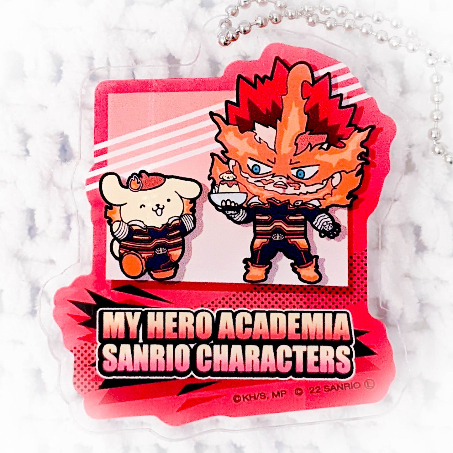 Endeavor & Pompompurin - My Hero Academia x Sanrio Anime Acrylic Keychain