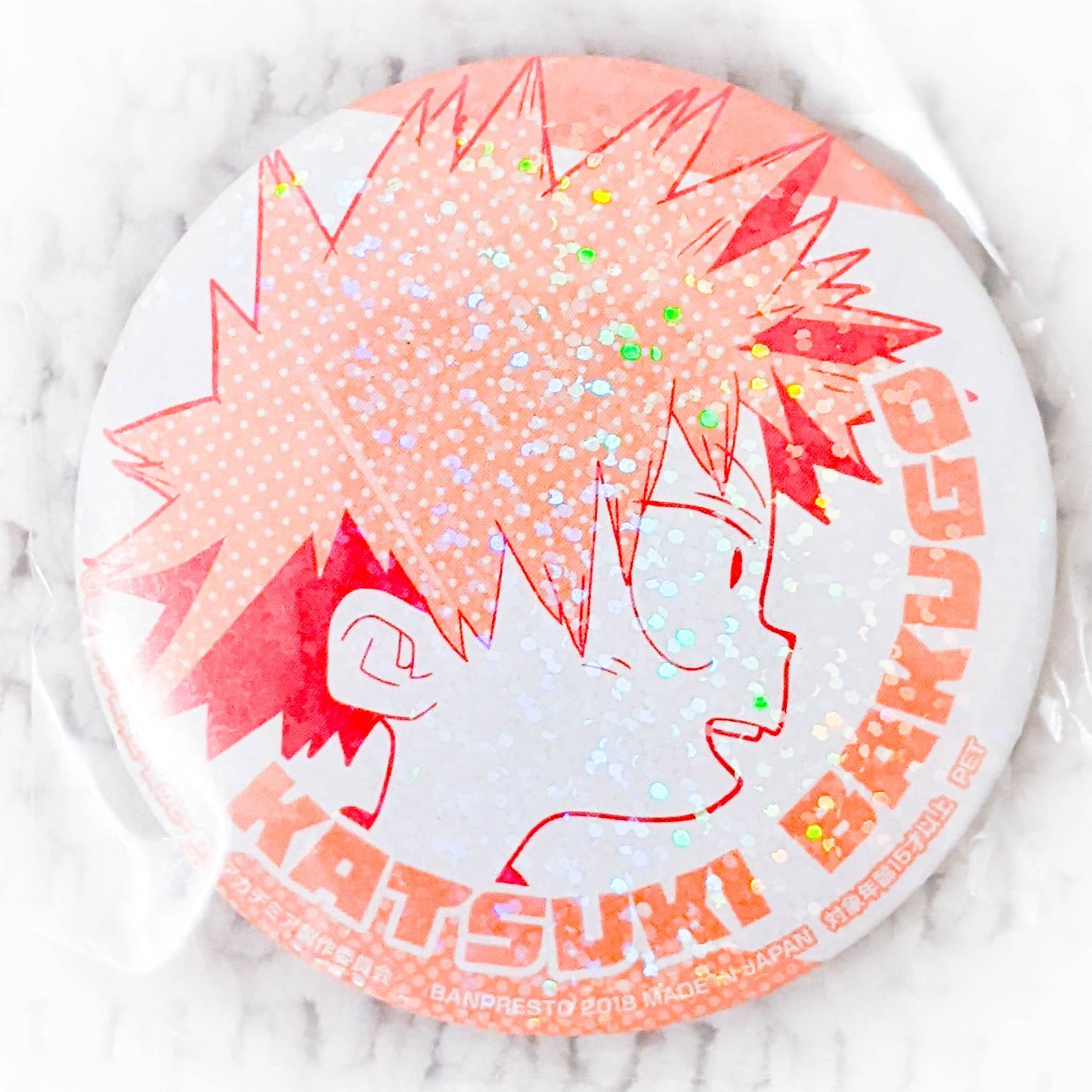 Katsuki Bakugo - My Hero Academia Anime Holographic Pin Badge Button